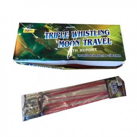 Rakety Triple Whistling Moon travel 12ks/bal